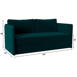 Диван детский Джуниор Plush Изумруд