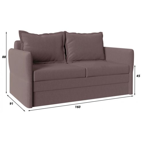 Диван детский Лени Plush Brown