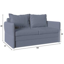 Диван детский Лени Plush Grey