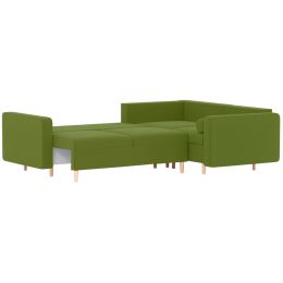 Диван модульный угловой Белфаст Plush Green