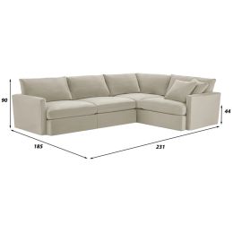 Диван модульный угловой Марсия Милк