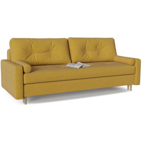 Диван прямой Белфаст unit MaxYellow пантограф