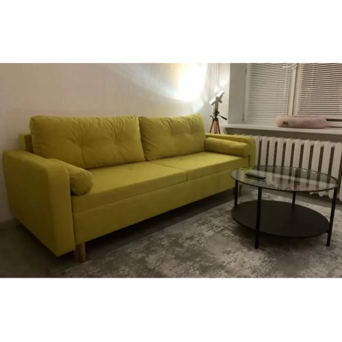 Диван прямой Белфаст unit MaxYellow пантограф