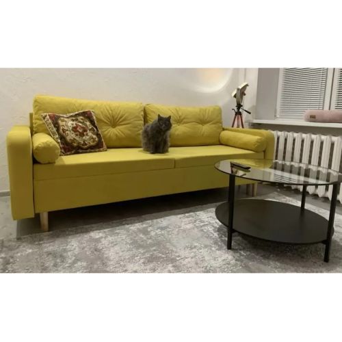 Диван прямой Белфаст unit MaxYellow пантограф