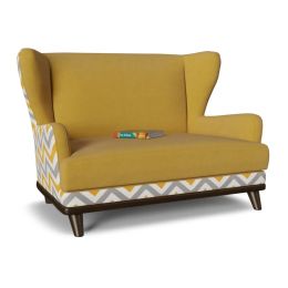 Диван прямой Оскар (Ритм) ZigZag Yellow