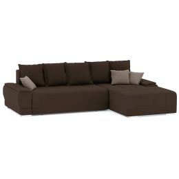 Диван угловой Nordviks (Модерн) Plush Brown - Light Brown