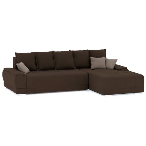 Диван угловой Nordviks (Модерн) Plush Brown - Light Brown