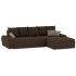 Диван угловой Nordviks (Модерн) Plush Brown - Light Brown