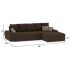 Диван угловой Nordviks (Модерн) Plush Brown - Light Brown