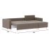 Диван угловой Белфаст Plush Light Brown