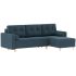 Диван угловой Белфаст Plush Дарк Blue