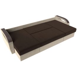 Диван угловой Форсайт Вельвет Brown-Beige