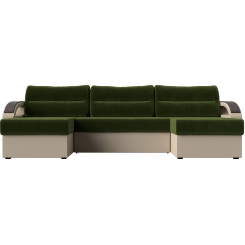 Диван угловой Форсайт Вельвет Микс Green-Beige