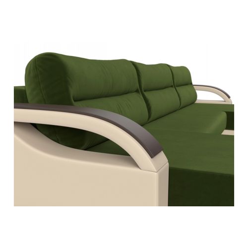 Диван угловой Форсайт Вельвет Микс Green-Beige