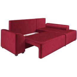 Диван угловой Каскад Вельвет Бархат Red