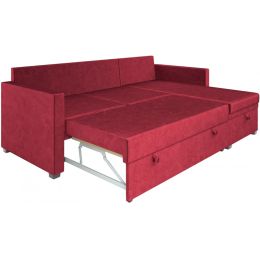 Диван угловой Париж Вельвет Бархат Red