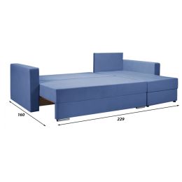 Диван угловой Саванна-2 Блу
