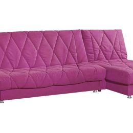 Диван угловой Сити-1 Candy Fuksia