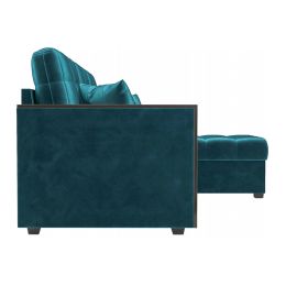 Диван угловой Техас Вельвет Бархат Океан