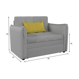 Кресло-кровать Виола Plush Grey