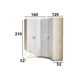 Шкаф угловой Меркурий Люкс-6