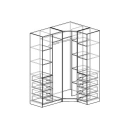 Шкаф угловой Меркурий Люкс-7