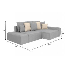 Диван модульный Портленд Сountry Grey