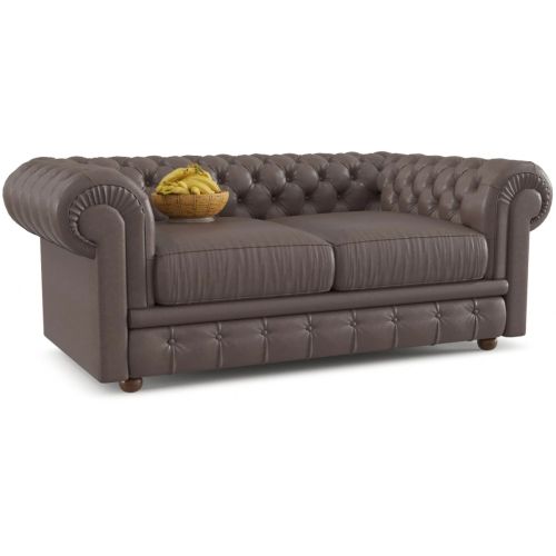 Диван прямой Chesterfield Teos Brown нераскладной