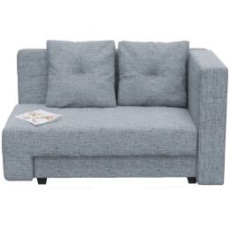 Диван прямой Корфу NEXT Серая рогожка Еврокнижка S