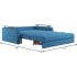 Диван Ромул Plush Blue