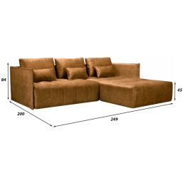 Диван угловой Чилетти Light Brown