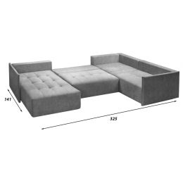 Диван угловой Чилетти П-образный Grey