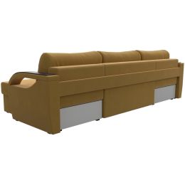 Диван угловой Форсайт Вельвет Еллоу