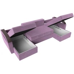 Диван угловой Форсайт Вельвет Лилак