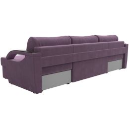 Диван угловой Форсайт Вельвет Лилак