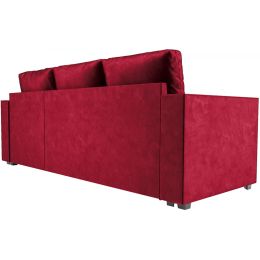 Диван угловой Рим Вельвет Бархат Red
