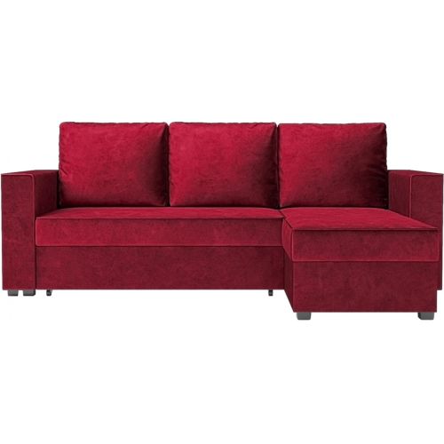 Диван угловой Рим Вельвет Бархат Red