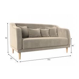 Кухонный диван Киото Вельвет Beige