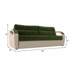 Диван Форсайт Вельвет Микс Green