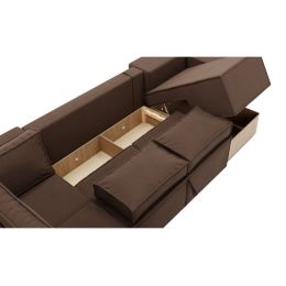 Диван модульный Лофт П-образный Brown