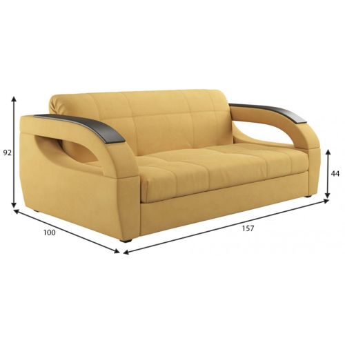 Диван Монреаль Plush Yellow