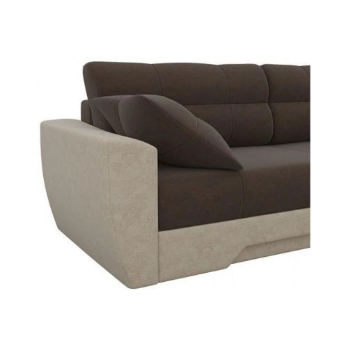Диван прямой Амстердам Beige&Brown еврокнижка