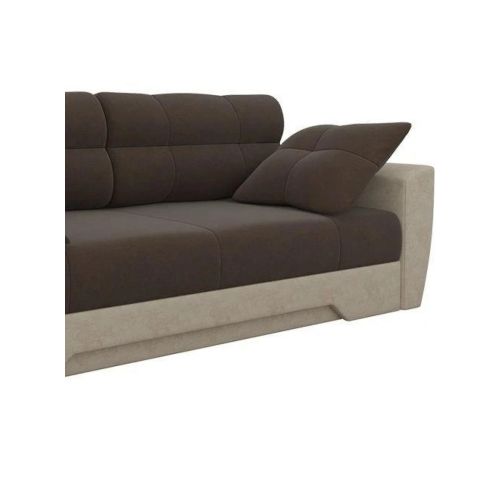 Диван прямой Амстердам Beige&Brown еврокнижка