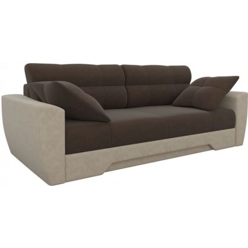 Диван прямой Амстердам Beige&Brown еврокнижка