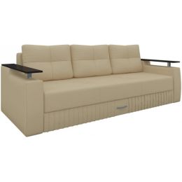 Диван прямой Лотос  Беж еврокнижка