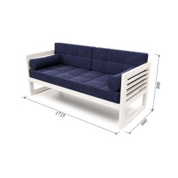 Диван Сега Б textile беленый дуб royal blue