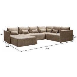 Диван угловой Чилетти П-образный Beige