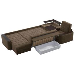 Диван угловой Даллас П-образный Brown