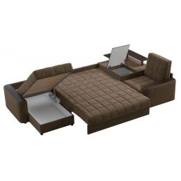 Диван угловой Даллас П-образный Brown