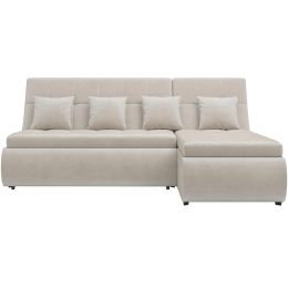 Диван угловой Дубай Вельвет Бархат Beige